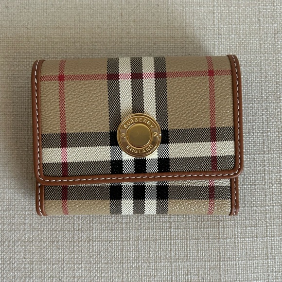 Burberry Check Compact Wallet - Picture 3 of 10